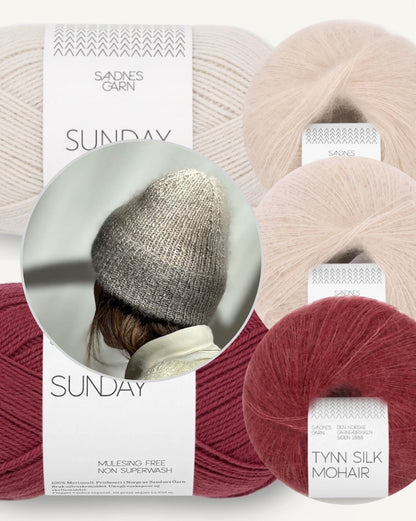 Remain Loop Beanie | fantastische Melnage Effekte mit Sunday und Tynn Silk Mohair von Sandnes Garn
