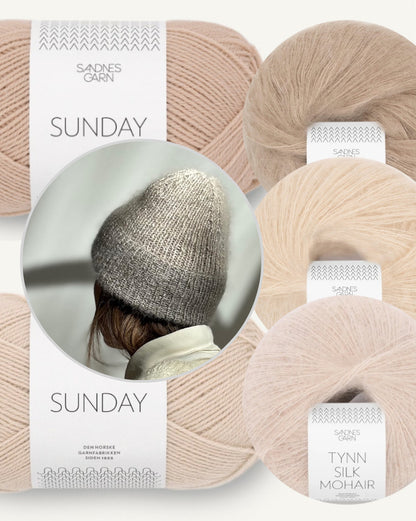 Remain Loop Beanie | fantastische Melnage Effekte mit Sunday und Tynn Silk Mohair von Sandnes Garn
