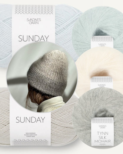 Remain Loop Beanie | fantastische Melnage Effekte mit Sunday und Tynn Silk Mohair von Sandnes Garn