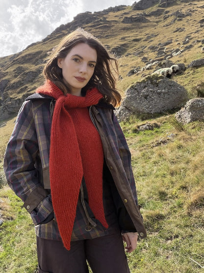 Briar Hood | romantic hooded scarf in Le Lambswool and Le Petit Silk & Mohair by Biches & Bûches