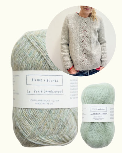 Tresse džemperis | romantisks, darināts no Le Petit Lambswool un Le Petit Silk & Mohair dzijas, ko ražo Biches & Bûches