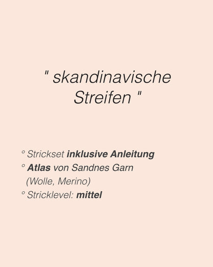 Ridge Sweater Junior | mit skandinavischen Streifen aus Atlas von Sandnes Garn