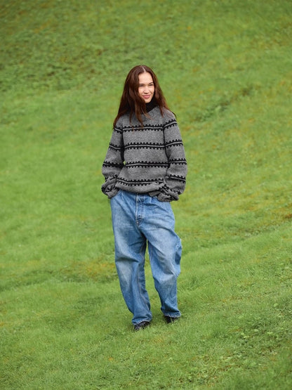 Ridge Sweater Man | schöne Streifen aus Atlas von Sandnes Garn