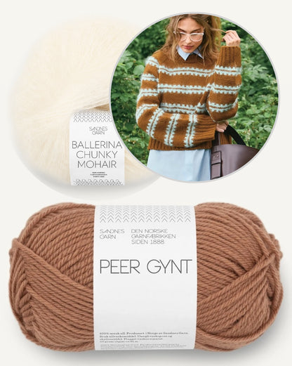 Ridge Sweater | flauschiges Muster mit Peer Gynt und Ballerina Chunky Mohair - DIY 2507
