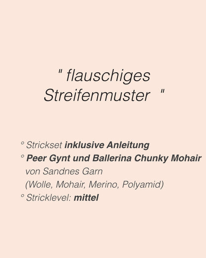 Ridge Sweater | flauschiges Muster mit Peer Gynt und Ballerina Chunky Mohair - DIY 2507