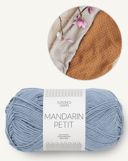Rillchen Decke Baby - mit Gratisanleitung | leicht und anschmiegsam aus Mandarin Petit von Sandnes Garn
