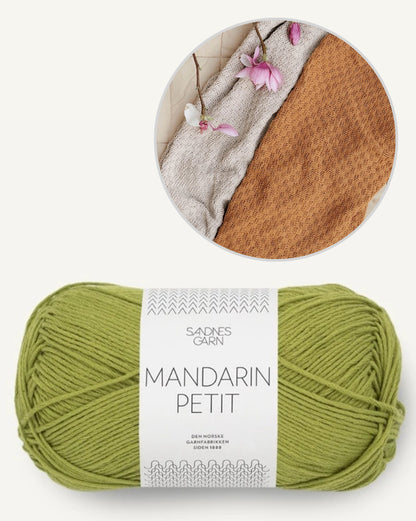 Rillchen Decke Baby - mit Gratisanleitung | leicht und anschmiegsam aus Mandarin Petit von Sandnes Garn