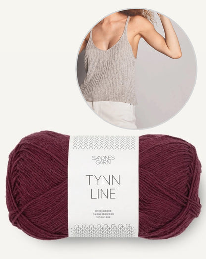 Rippesinglet | zartes Rippentop aus Tynn Line von Sandnes Garn