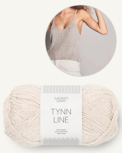 Rippesinglet | zartes Rippentop aus Tynn Line von Sandnes Garn