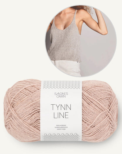 Rippesinglet | zartes Rippentop aus Tynn Line von Sandnes Garn