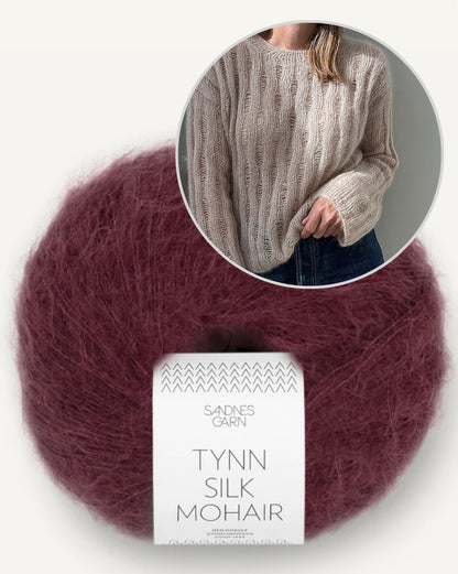 Ripple Loop Sweater | zarte Mohairbluse aus Tynn Silk Mohair von Sandnes Garn