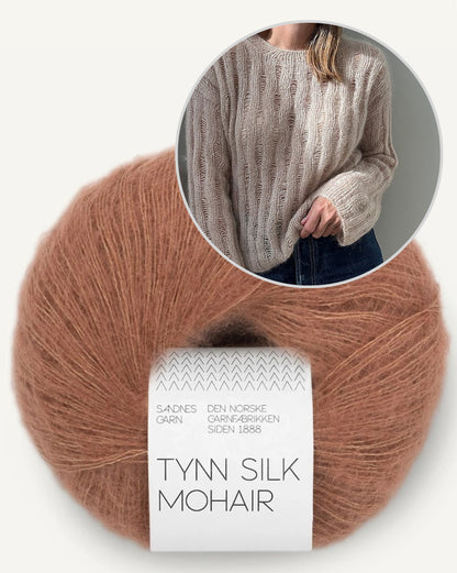 Ripple Loop Sweater | zarte Mohairbluse aus Tynn Silk Mohair von Sandnes Garn