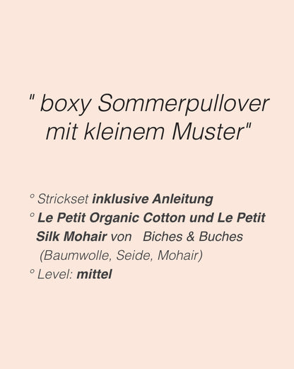 River Jumper Cotton Edition | super Sommerpullover aus Le Petit Organic Cotton und Le Petit Silk Mohair von Biches & Bûches