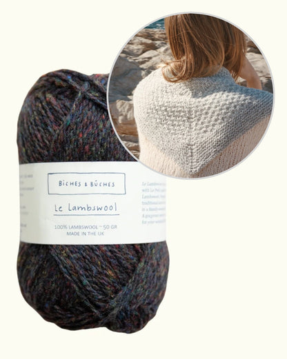 River-sjal | smukt lille sjal i Le Lambswool fra Biches & Bûches