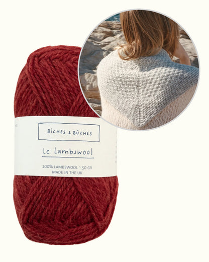 River-sjal | smukt lille sjal i Le Lambswool fra Biches & Bûches