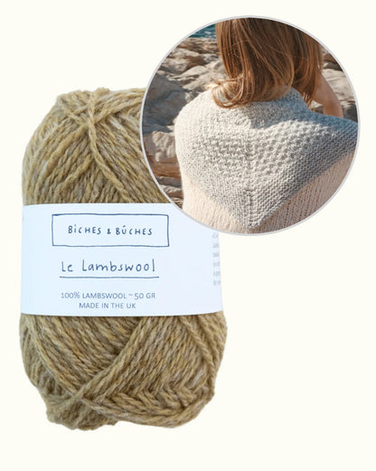 River-sjal | smukt lille sjal i Le Lambswool fra Biches & Bûches