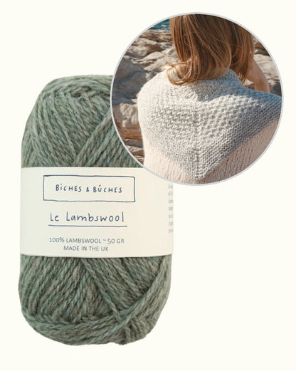 River-sjal | smukt lille sjal i Le Lambswool fra Biches & Bûches