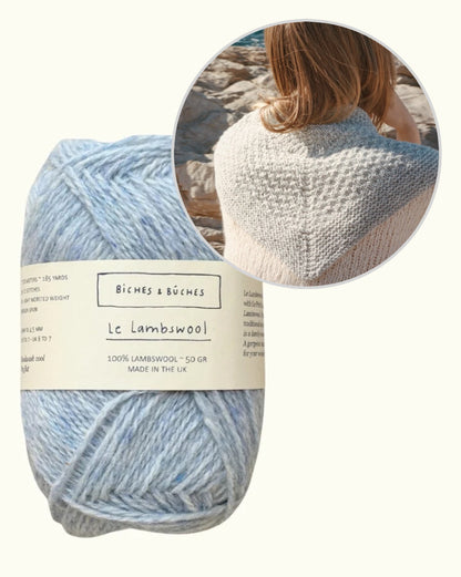River-sjal | smukt lille sjal i Le Lambswool fra Biches & Bûches