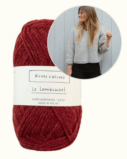 River Jumper Lambswool Edition | feines Muster und boxy Schnitt von Biches & Bûches