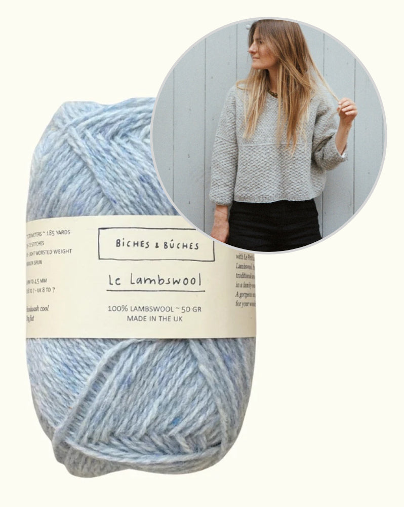 River Jumper Lambswool Edition | feines Muster und boxy Schnitt von Biches & Bûches