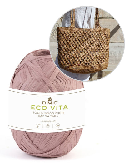 Riviera Bag | gehäkelte Strandtasche aus Eco Vita Raffia von DMC