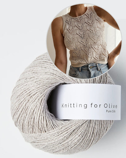 Rodolphe Top Silk Edition | atemberaubendes Lacemuster aus Pure Silk von Knitting for Olive