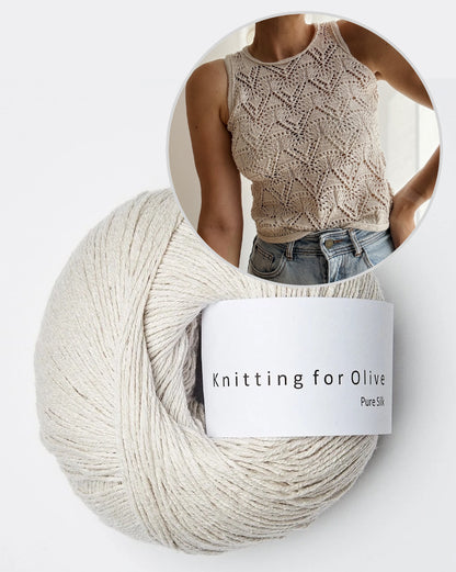 Rodolphe Top Silk Edition | atemberaubendes Lacemuster aus Pure Silk von Knitting for Olive