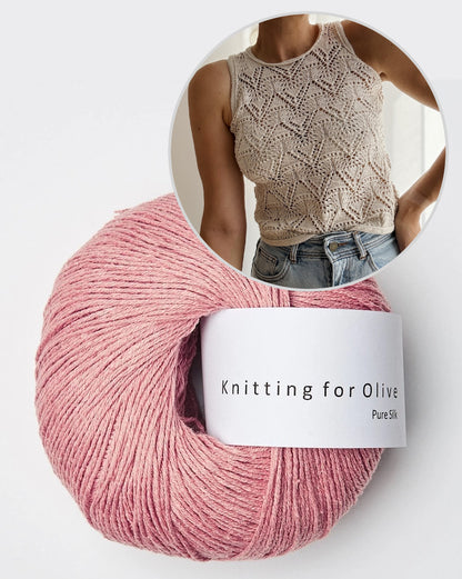 Rodolphe Top Silk Edition | atemberaubendes Lacemuster aus Pure Silk von Knitting for Olive
