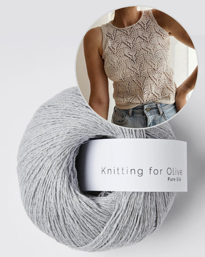 Rodolphe Top Silk Edition | atemberaubendes Lacemuster aus Pure Silk von Knitting for Olive