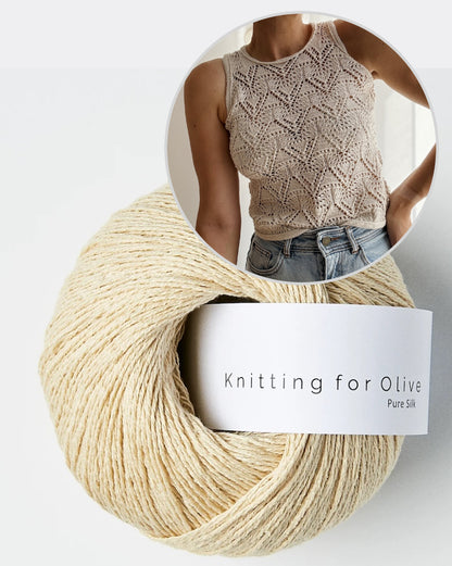 Rodolphe Top Silk Edition | atemberaubendes Lacemuster aus Pure Silk von Knitting for Olive