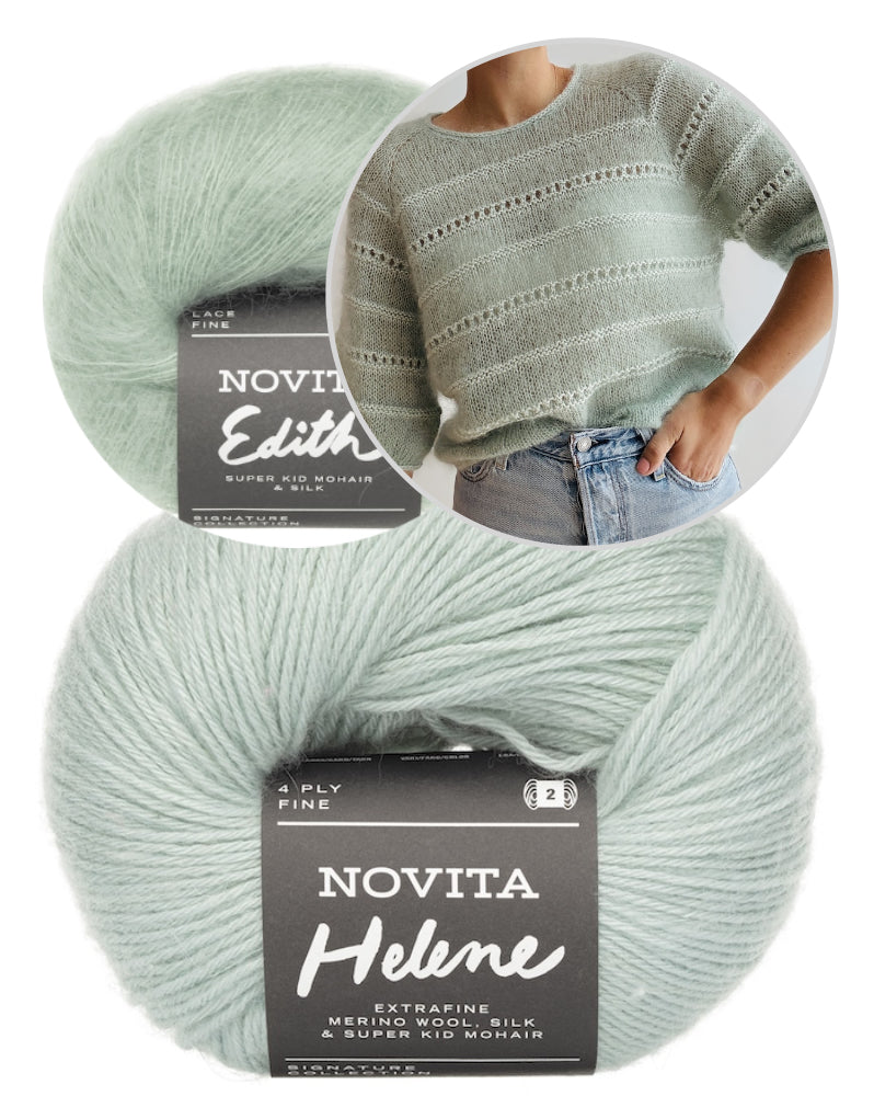 Roni Blouse | zarte Streifen aus Edith und Helene von Novita