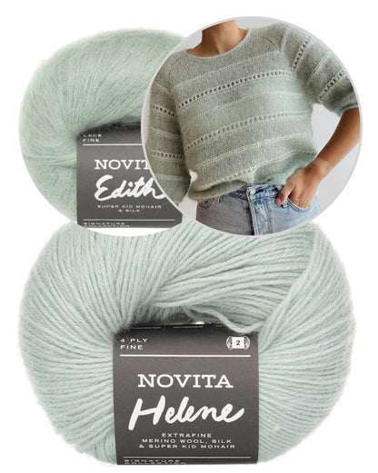 Roni Blouse | zarte Streifen aus Edith und Helene von Novita