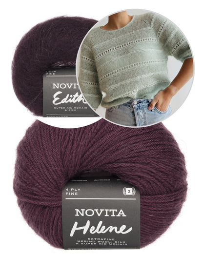 Roni Blouse | zarte Streifen aus Edith und Helene von Novita