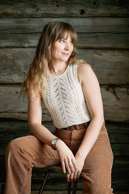 Wildflower Top | romantisch verspieltes Top aus Pure Silk von Knitting for Olive
