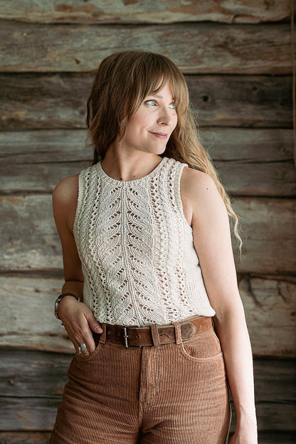Wildflower Top | romantisch verspieltes Top aus Pure Silk von Knitting for Olive