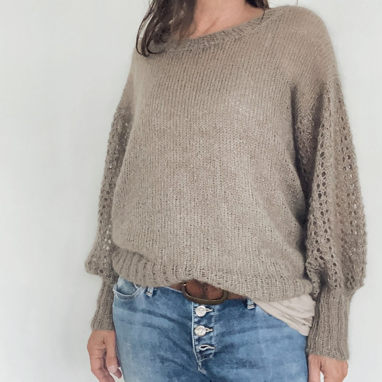 rosa p. Vreeni Blouse mit Sensai und Washi von ITO Yarn string 2