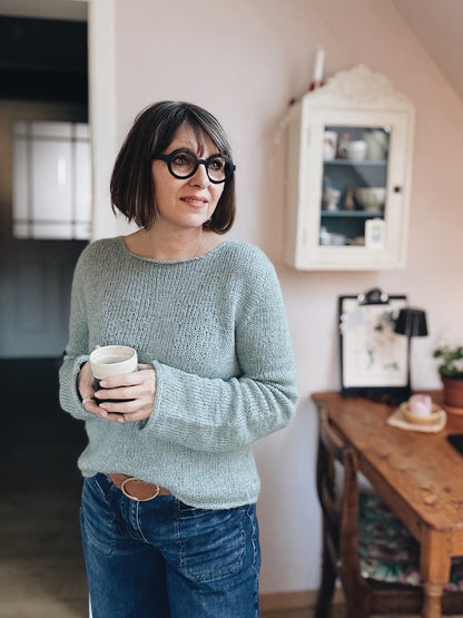 Maglione Uukii | semplice pullover basic in Semilla Melange e Svala di BC Garn