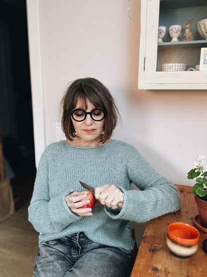 Maglione Uukii | semplice pullover basic in Semilla Melange e Svala di BC Garn