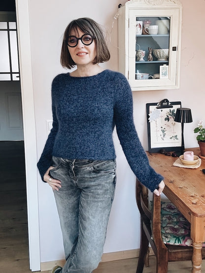 Maglione Uukii | semplice pullover basic in Semilla Melange e Svala di BC Garn