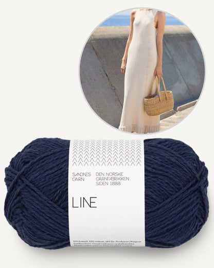 Roselyn Long Dress | lässiges Maxi-Kleid aus Line von Sandnes Garn