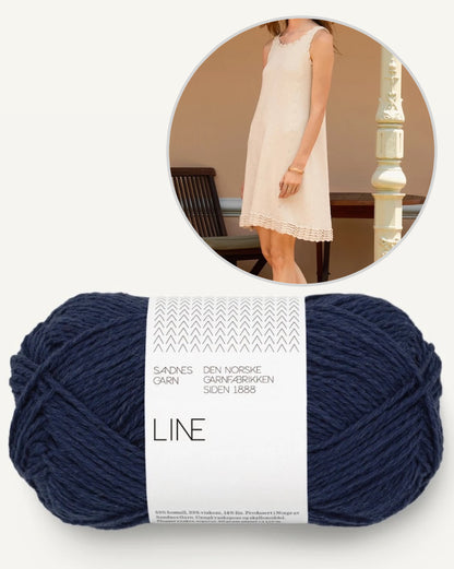 Roselyn Dress | Kleid mit dezenten Wellen aus Line von Sandnes Garn