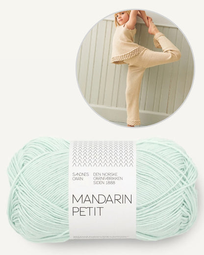 Roselyn Set Junior | fantastische Rüschen aus Mandarin Petit von Sandnes Garn