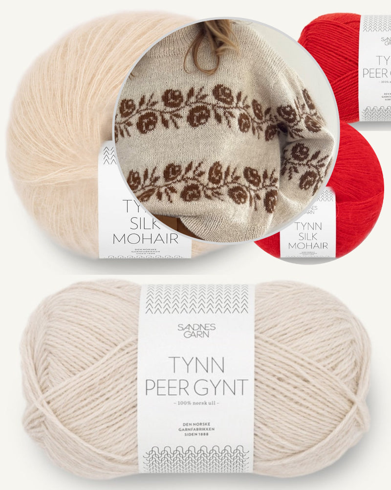 Leknit Rosie Sweater aus Tynn Peer Gynt und Tynn Silk Mohair von Sandnes Garn 11
