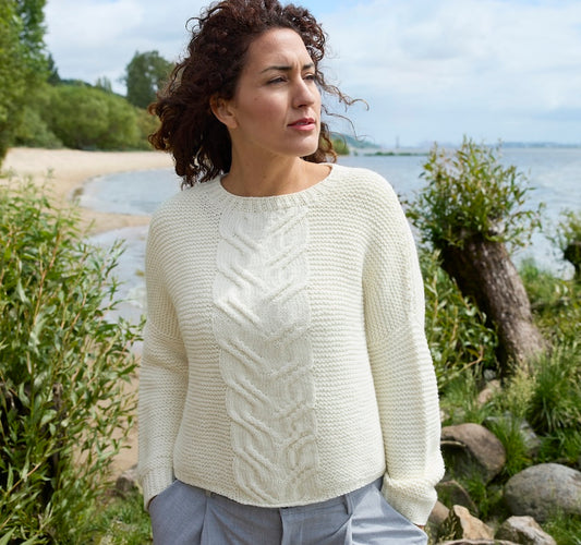 Allison Jane, Juhla Pullover, edelweiß 1