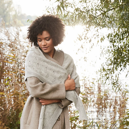 Rosy Green Wool Tuch Amrum