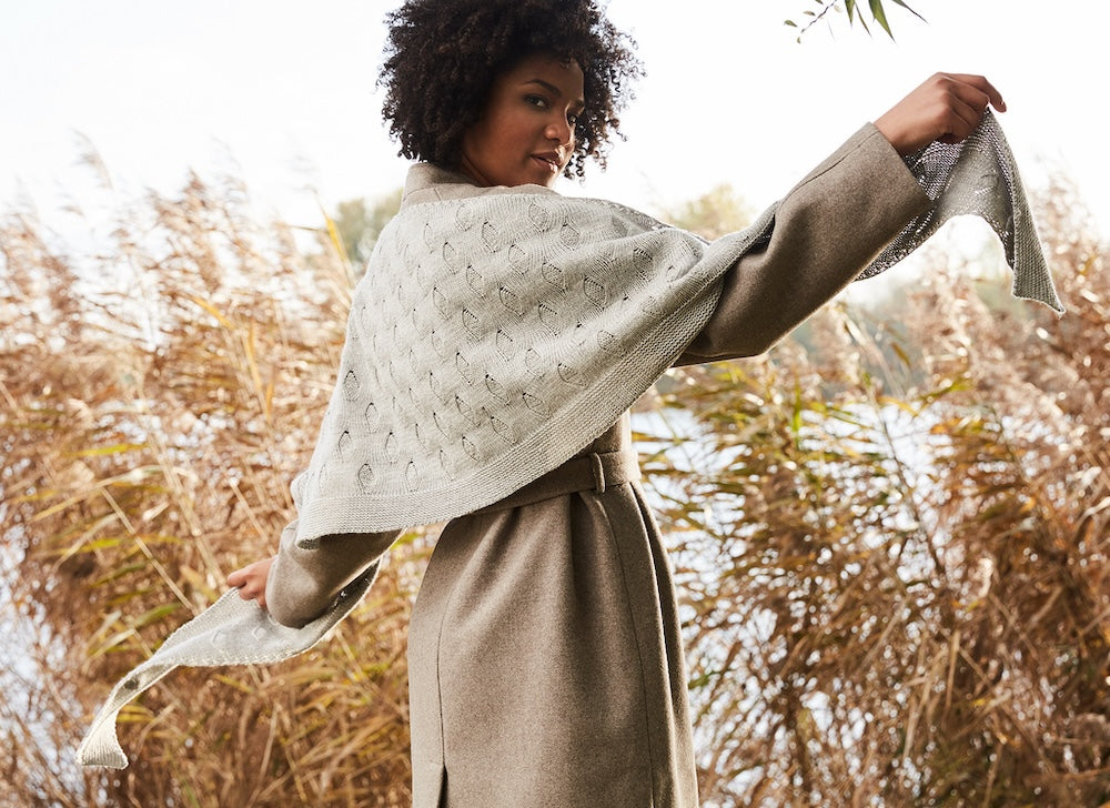 Rosy Green Wool Tuch Amrum