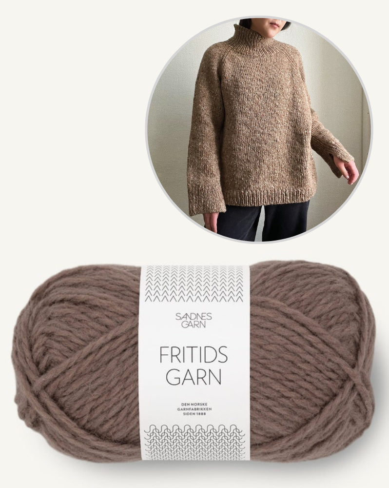 Novemberknits Rue Sweater mit Fritidsgarn von Sandnes Garn 13