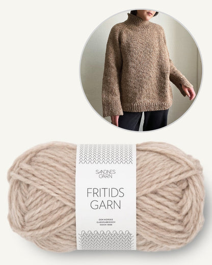 Novemberknits Rue Sweater mit Fritidsgarn von Sandnes Garn 10