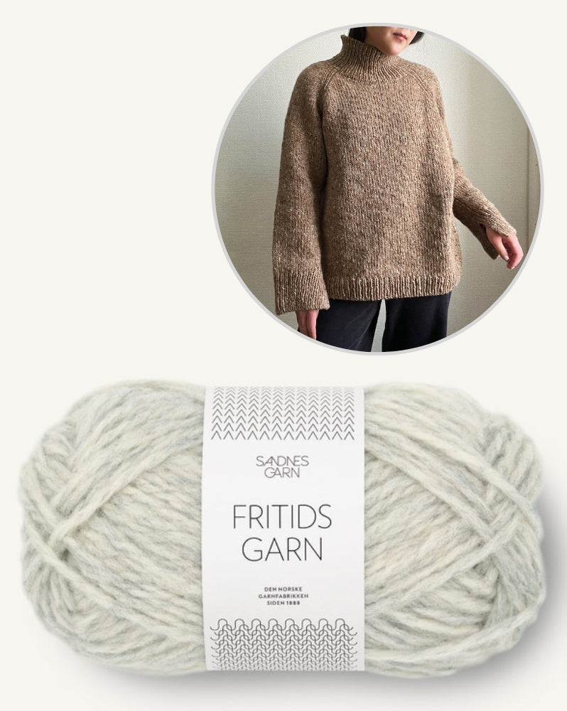 Novemberknits Rue Sweater mit Fritidsgarn von Sandnes Garn 11