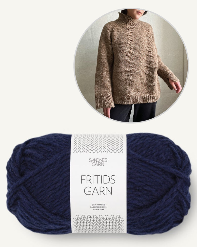 Novemberknits Rue Sweater mit Fritidsgarn von Sandnes Garn 16